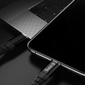 Crong Armor Link - Kabel 60W 3A USB-C do USB-C Fast Charging 25cm (czarny)