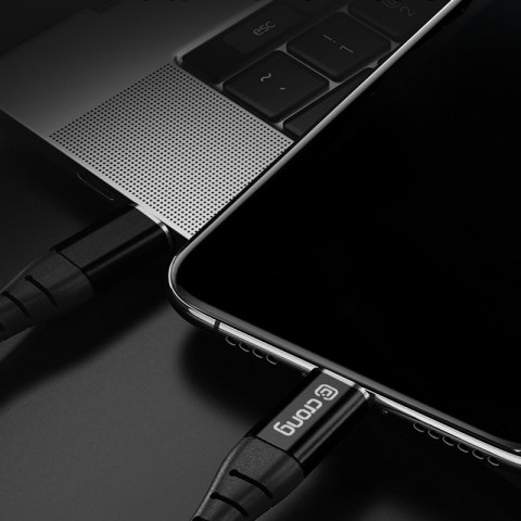 Crong Armor Link - Kabel 60W 3A USB-C do USB-C Fast Charging 25cm (czarny) Crong Armor Link - Kabel 60W 3A USB-C do USB-C Fast Charging 25cm (czarny)
