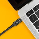 Crong Armor Link - Kabel 60W 3A USB-C do USB-C Fast Charging 25cm (czarny)