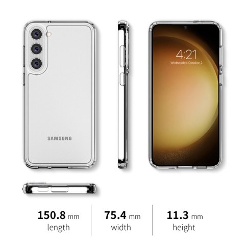 Crong Crystal Shield Cover - Etui Samsung Galaxy S23 (przezroczysty) Crong Crystal Shield Cover - Etui Samsung Galaxy S23 (przezroczysty)