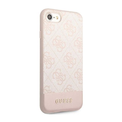 Guess 4G Bottom Stripe Collection - Etui iPhone iPhone SE (2022/2020) / 8 / 7 (różowy) Guess 4G Bottom Stripe Collection - Etui iPhone iPhone SE (2022/2020) / 8 / 7 (różowy)
