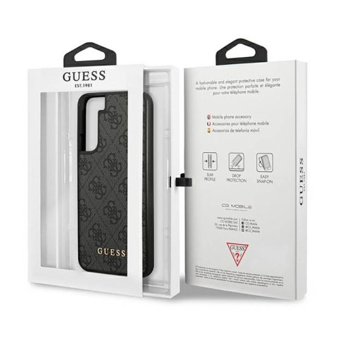Guess 4G Metal Logo - Etui Samsung Galaxy S23+ (szary) Guess 4G Metal Logo - Etui Samsung Galaxy S23+ (szary)