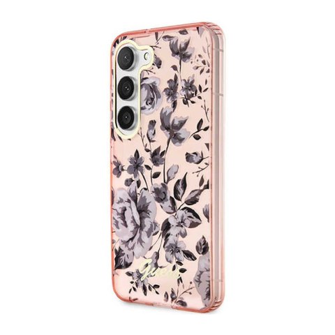 Guess Flower Collection - Etui Samsung Galaxy S23 (różowy) Guess Flower Collection - Etui Samsung Galaxy S23 (różowy)