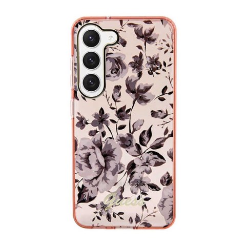 Guess Flower Collection - Etui Samsung Galaxy S23 (różowy) Guess Flower Collection - Etui Samsung Galaxy S23 (różowy)