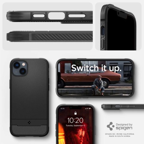 Spigen Rugged Armor Mag MagSafe - Etui do iPhone 14 (Czarny) Spigen Rugged Armor Mag MagSafe - Etui do iPhone 14 (Czarny)