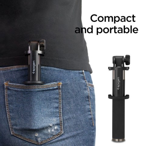 Spigen S530W - Uchwyt selfie stick (Czarny) Spigen S530W - Uchwyt selfie stick (Czarny)