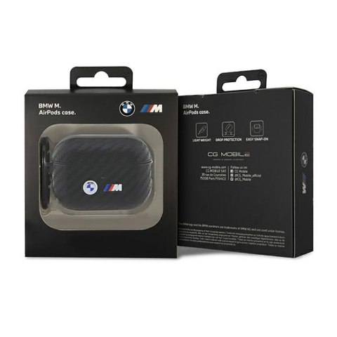 BMW Carbon Double Metal Logo - Etui AirPods Pro 2 (Czarny) BMW Carbon Double Metal Logo - Etui AirPods Pro 2 (Czarny)