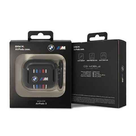 BMW Multiple Colored Lines - Etui AirPods 3 (Czarny) BMW Multiple Colored Lines - Etui AirPods 3 (Czarny)