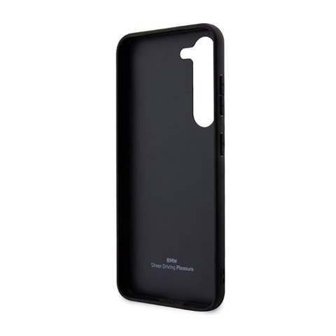 BMW Leather Textured & Stripe - Etui Samsung Galaxy S23 (czarny) BMW Leather Textured & Stripe - Etui Samsung Galaxy S23 (czarny)