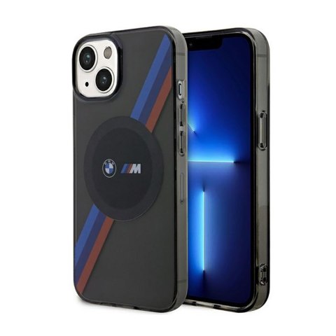 BMW Tricolor Stripes MagSafe - Etui iPhone 14 (Szary) BMW Tricolor Stripes MagSafe - Etui iPhone 14 (Szary)