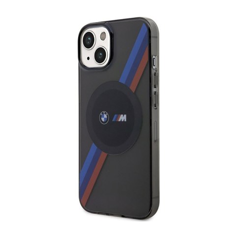 BMW Tricolor Stripes MagSafe - Etui iPhone 14 (Szary) BMW Tricolor Stripes MagSafe - Etui iPhone 14 (Szary)