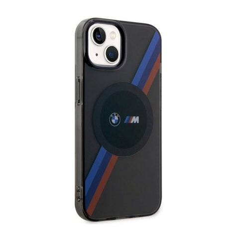 BMW Tricolor Stripes MagSafe - Etui iPhone 14 (Szary) BMW Tricolor Stripes MagSafe - Etui iPhone 14 (Szary)
