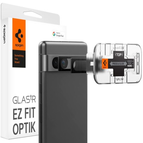 Spigen Optik.TR EZ Fit Camera Lens Protector 2-Pack - Szkło ochronne na obiektyw do Google Pixel 7A (2 szt) (Czarny) Spigen Optik.TR EZ Fit Camera Lens Protector 2-Pack - Szkło ochronne na obiektyw do Google Pixel 7A (2 szt) (Czarny)