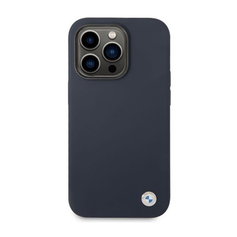 BMW Liquid Silicone Case Metal Logo MagSafe - Etui iPhone 14 Pro Max (granatowy) BMW Liquid Silicone Case Metal Logo MagSafe - Etui iPhone 14 Pro Max (granatowy)
