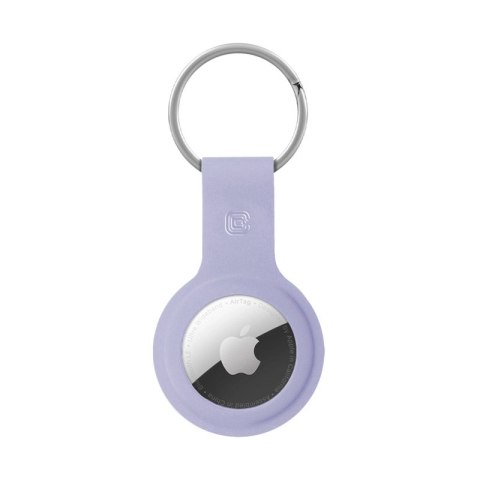 Crong Silicone Case with Key Ring - Etui ochronne brelok do Apple AirTag (lawendowy) Crong Silicone Case with Key Ring - Etui ochronne brelok do Apple AirTag (lawendowy)