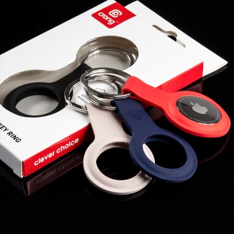 Crong Silicone Case with Key Ring - Etui ochronne brelok do Apple AirTag (lawendowy) Crong Silicone Case with Key Ring - Etui ochronne brelok do Apple AirTag (lawendowy)