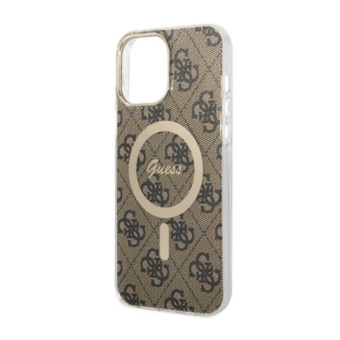 Guess 4G MagSafe - Etui iPhone 13 Pro Max (Brązowy) Guess 4G MagSafe - Etui iPhone 13 Pro Max (Brązowy)