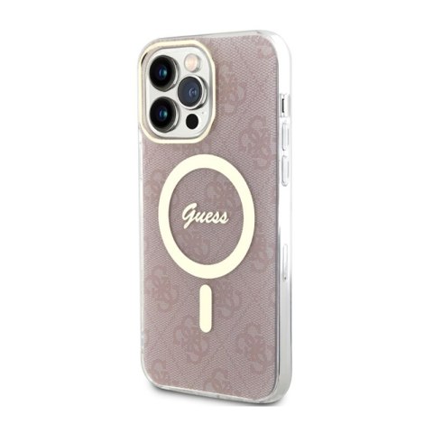 Guess 4G MagSafe - Etui iPhone 13 Pro Max (Różowy) Guess 4G MagSafe - Etui iPhone 13 Pro Max (Różowy)