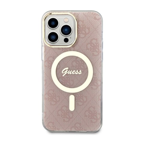 Guess 4G MagSafe - Etui iPhone 13 Pro Max (Różowy) Guess 4G MagSafe - Etui iPhone 13 Pro Max (Różowy)