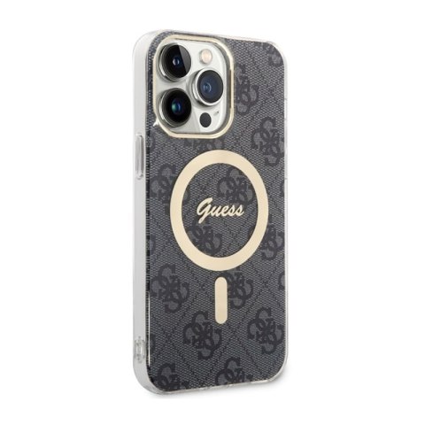 Guess 4G MagSafe - Etui iPhone 14 Pro Max (Czarny) Guess 4G MagSafe - Etui iPhone 14 Pro Max (Czarny)