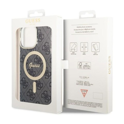 Guess 4G MagSafe - Etui iPhone 14 Pro Max (Czarny) Guess 4G MagSafe - Etui iPhone 14 Pro Max (Czarny)