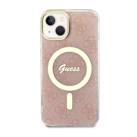 Guess 4G MagSafe - Etui iPhone 14 (Różowy) Guess 4G MagSafe - Etui iPhone 14 (Różowy)