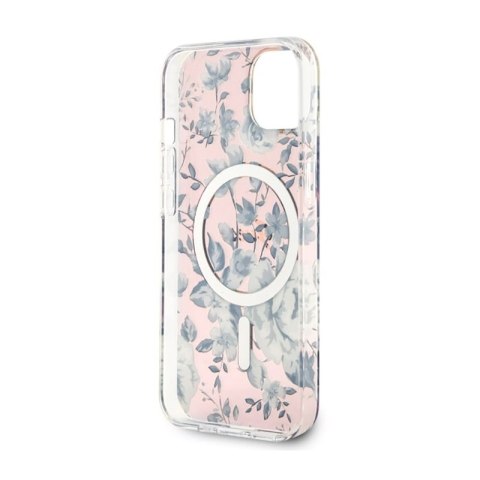 Guess Flower MagSafe - Etui iPhone 14 Plus (Różowy) Guess Flower MagSafe - Etui iPhone 14 Plus (Różowy)