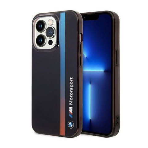 BMW Tricolor Stripe - Etui iPhone 14 Pro Max (Czarny) BMW Tricolor Stripe - Etui iPhone 14 Pro Max (Czarny)