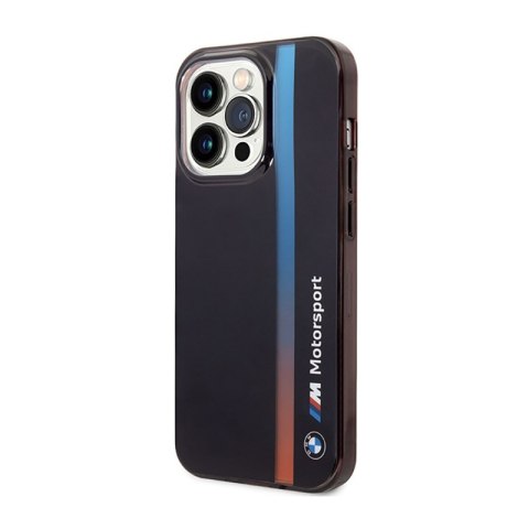 BMW Tricolor Stripe - Etui iPhone 14 Pro Max (Czarny) BMW Tricolor Stripe - Etui iPhone 14 Pro Max (Czarny)