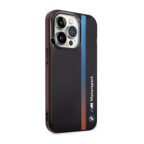 BMW Tricolor Stripe - Etui iPhone 14 Pro Max (Czarny) BMW Tricolor Stripe - Etui iPhone 14 Pro Max (Czarny)