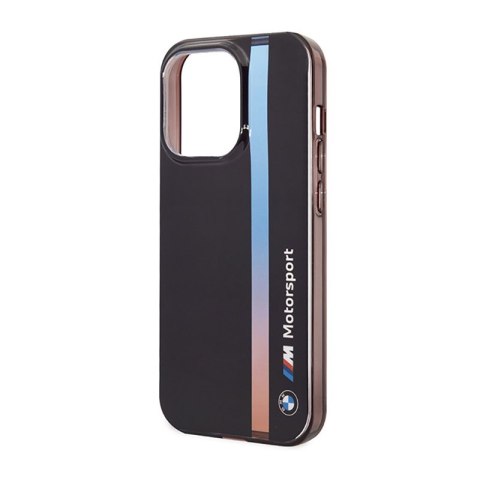 BMW Tricolor Stripe - Etui iPhone 14 Pro Max (Czarny) BMW Tricolor Stripe - Etui iPhone 14 Pro Max (Czarny)