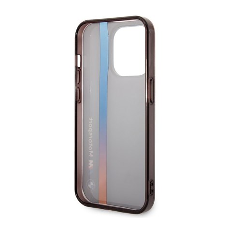 BMW Tricolor Stripe - Etui iPhone 14 Pro Max (Czarny) BMW Tricolor Stripe - Etui iPhone 14 Pro Max (Czarny)
