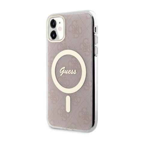 Guess 4G MagSafe - Etui iPhone 11 (Różowy) Guess 4G MagSafe - Etui iPhone 11 (Różowy)
