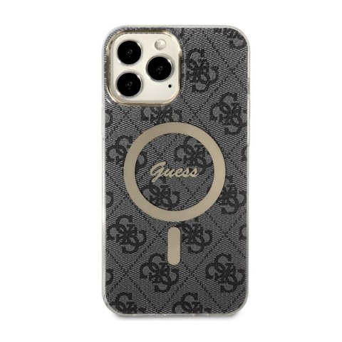 Guess 4G MagSafe - Etui iPhone 13 Pro Max (Czarny) Guess 4G MagSafe - Etui iPhone 13 Pro Max (Czarny)