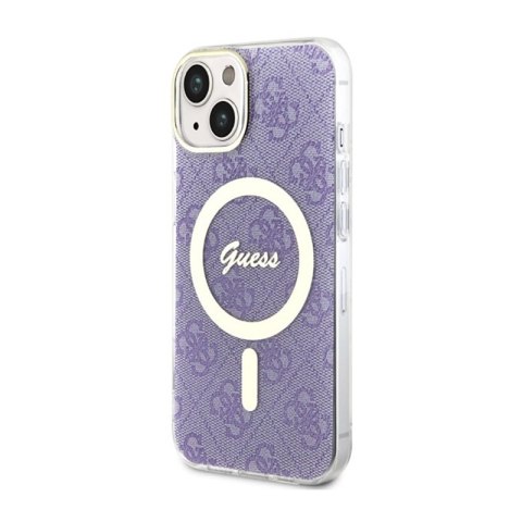 Guess 4G MagSafe - Etui iPhone 14 Plus (Purpurowy) Guess 4G MagSafe - Etui iPhone 14 Plus (Purpurowy)