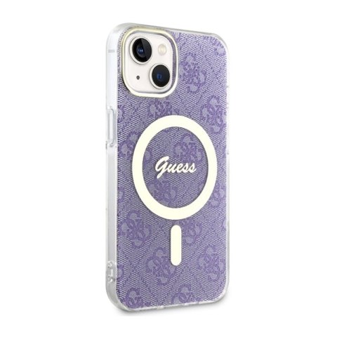 Guess 4G MagSafe - Etui iPhone 14 Plus (Purpurowy) Guess 4G MagSafe - Etui iPhone 14 Plus (Purpurowy)