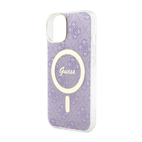 Guess 4G MagSafe - Etui iPhone 14 Plus (Purpurowy) Guess 4G MagSafe - Etui iPhone 14 Plus (Purpurowy)