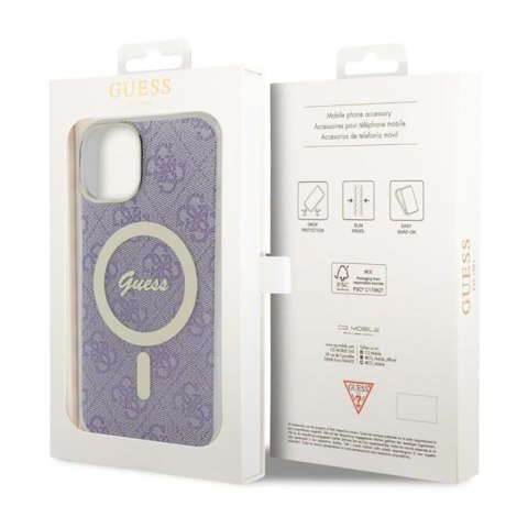 Guess 4G MagSafe - Etui iPhone 14 Plus (Purpurowy) Guess 4G MagSafe - Etui iPhone 14 Plus (Purpurowy)