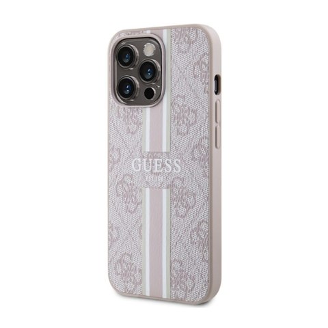 Guess 4G Printed Stripes MagSafe - Etui iPhone 13 Pro Max (Różowy) Guess 4G Printed Stripes MagSafe - Etui iPhone 13 Pro Max (Różowy)
