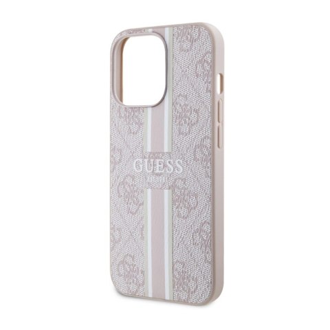 Guess 4G Printed Stripes MagSafe - Etui iPhone 13 Pro Max (Różowy) Guess 4G Printed Stripes MagSafe - Etui iPhone 13 Pro Max (Różowy)