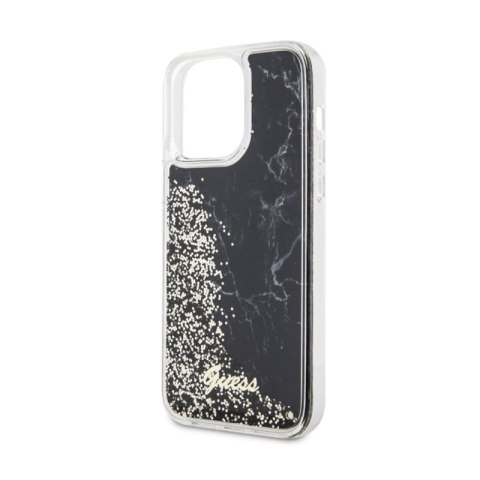 Guess Liquid Glitter Marble - Etui iPhone 14 Pro Max (Czarny) Guess Liquid Glitter Marble - Etui iPhone 14 Pro Max (Czarny)
