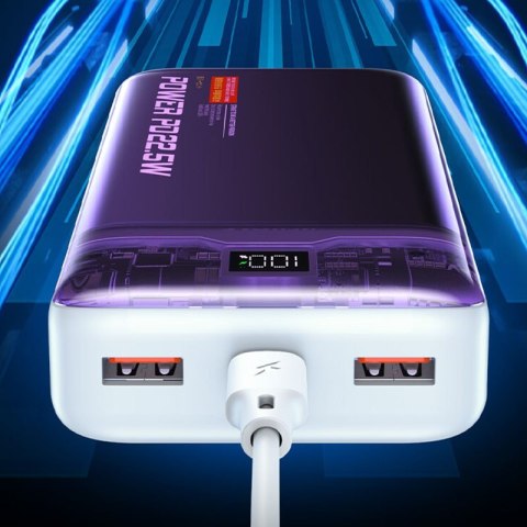 WEKOME WP-351 Vanguard Series - Power bank 20000 mAh PD 20W + QC 22.5W (Fioletowy / Przezroczysty) WEKOME WP-351 Vanguard Series - Power bank 20000 mAh PD 20W + QC 22.5W (Fioletowy / Przezroczysty)