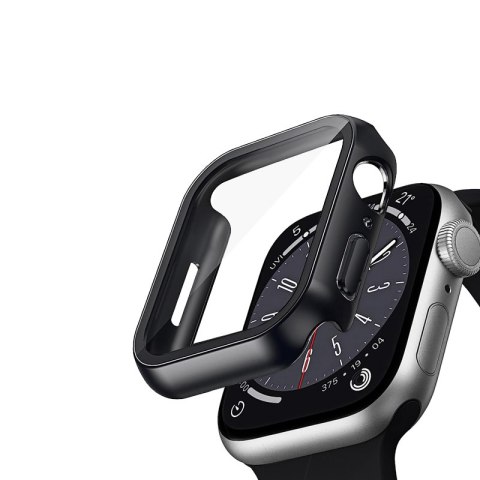 Crong Hybrid Watch Case - Etui ze szkłem Apple Watch 45mm (Black) Crong Hybrid Watch Case - Etui ze szkłem Apple Watch 45mm (Black)