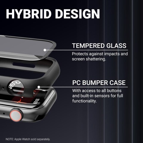 Crong Hybrid Watch Case - Etui ze szkłem Apple Watch 45mm (Clear) Crong Hybrid Watch Case - Etui ze szkłem Apple Watch 45mm (Clear)