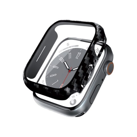 Crong Hybrid Watch Case - Etui ze szkłem Apple Watch 41mm (Carbon) Crong Hybrid Watch Case - Etui ze szkłem Apple Watch 41mm (Carbon)