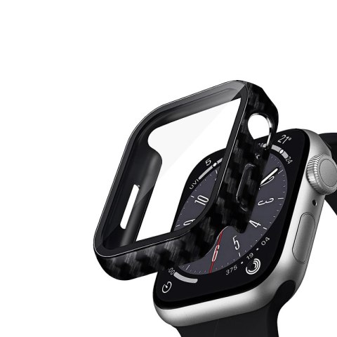 Crong Hybrid Watch Case - Etui ze szkłem Apple Watch 41mm (Carbon) Crong Hybrid Watch Case - Etui ze szkłem Apple Watch 41mm (Carbon)