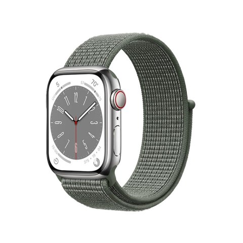 Crong Nylon - Pasek sportowy do Apple Watch 42/44/45/49 mm (Military Green) Crong Nylon - Pasek sportowy do Apple Watch 42/44/45/49 mm (Military Green)
