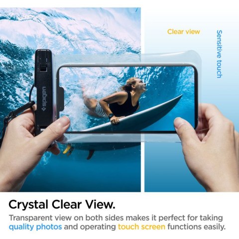 Spigen A601 Universal Waterproof Case - Etui do smartfonów do 6.9" (Przezoczysty) Spigen A601 Universal Waterproof Case - Etui do smartfonów do 6.9" (Przezoczysty)