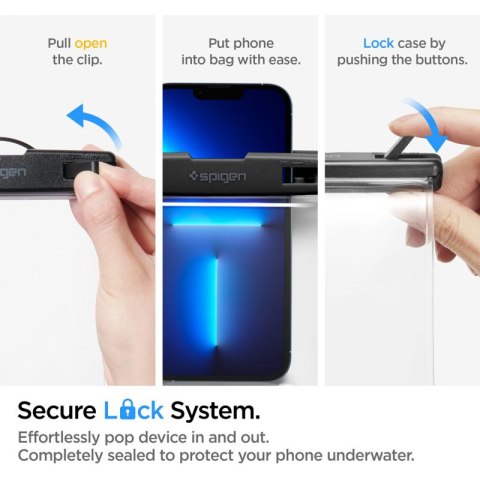 Spigen A601 Universal Waterproof Case - Etui do smartfonów do 6.9" (Przezoczysty) Spigen A601 Universal Waterproof Case - Etui do smartfonów do 6.9" (Przezoczysty)