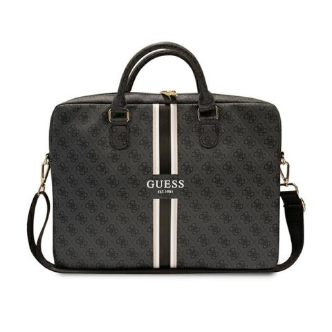Guess 4G Printed Stripes Computer Bag - Torba na notebooka 16" (Czarny) Guess 4G Printed Stripes Computer Bag - Torba na notebooka 16" (Czarny)